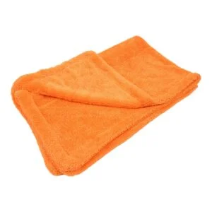 Pro Araba Araç Oto Mikrofiber Kurulama Bezi Havlusu Çift Katlı Ultra Kalın İthal Turuncu 50x80 cm