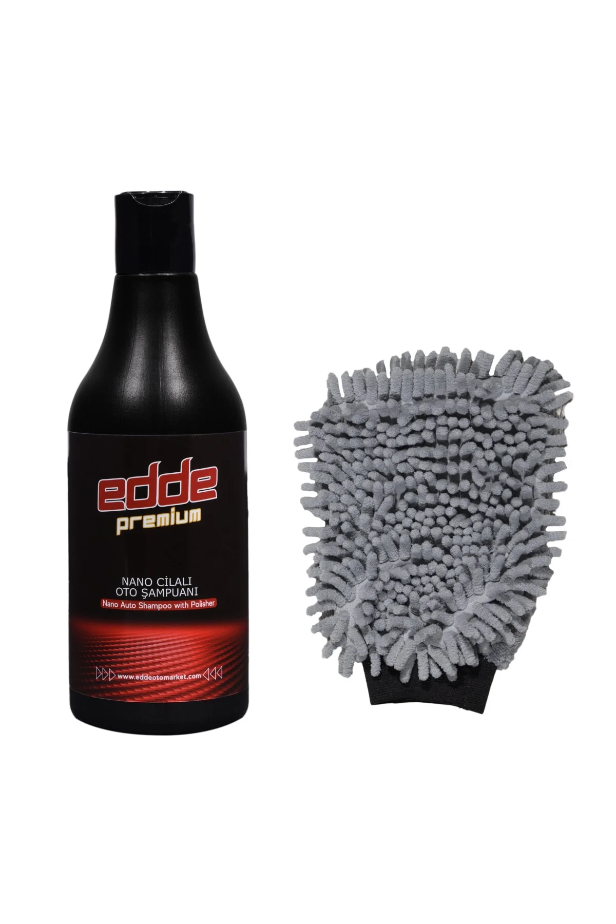 Araba Araç Oto Cilalı Fırçasız Yıkama Şampuan Oto Yıkama Şampuanı ve Çift Taraflı Yıkama Eldiveni