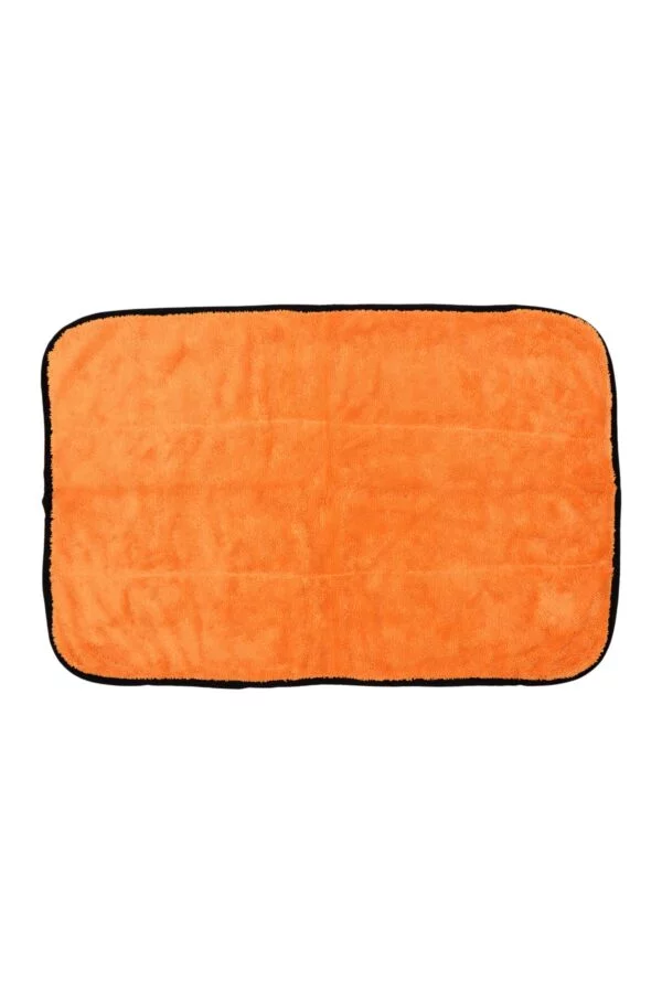 Pro Araba Araç Oto Mikrofiber Kurulama Bezi Havlusu Çift Katlı Ultra Kalın İthal Turuncu 40x60 cm - Görsel 2